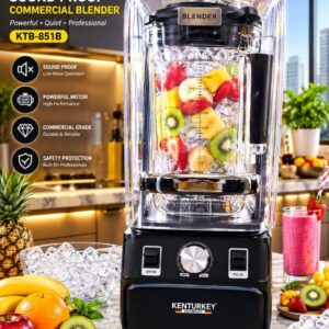 Kenturkey KTB-851B soundproof heavy duty commercial blender with fruit smoothie